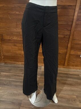 Banana Republic Black Wide-Leg Dress Trousers